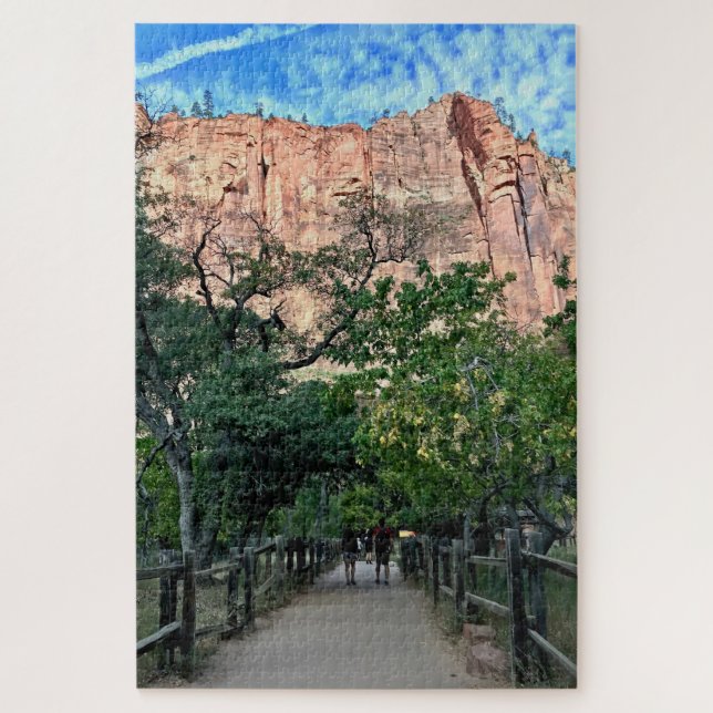 Zion National Park Narrows Riverside Walk Trail Jigsaw Puzzle (Vertical)