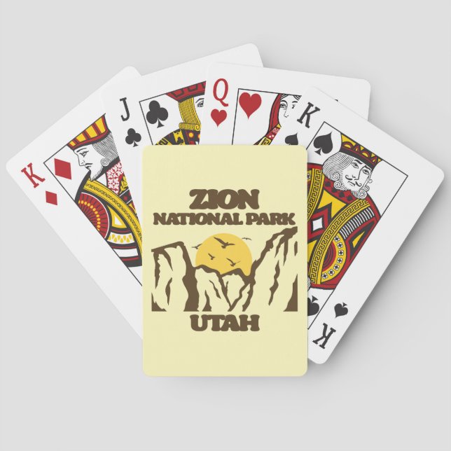 Zion National Park Playing Cards (Back)