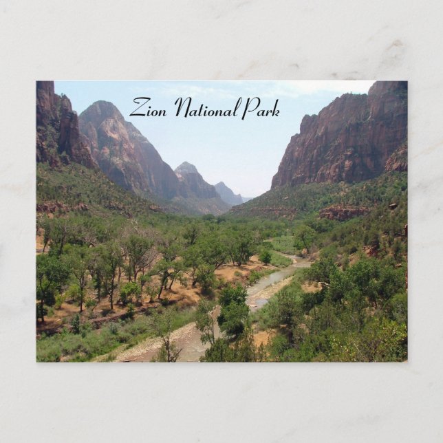 Zion National Park Postcard (Front)