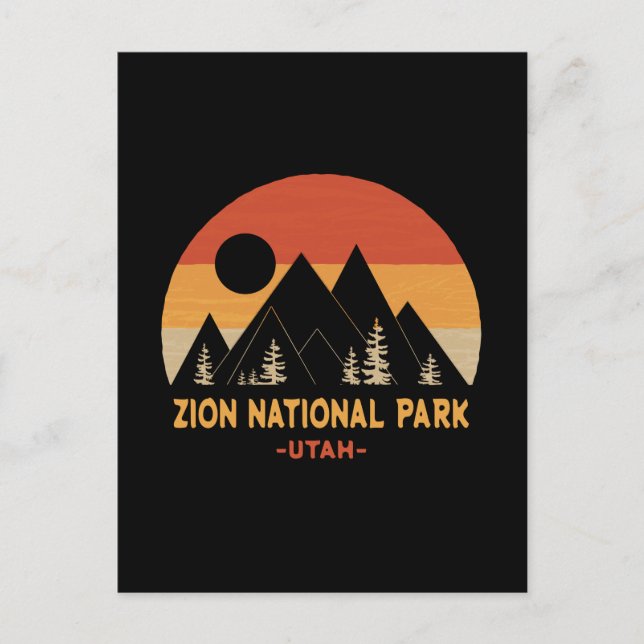 Zion National Park Postcard (Front)