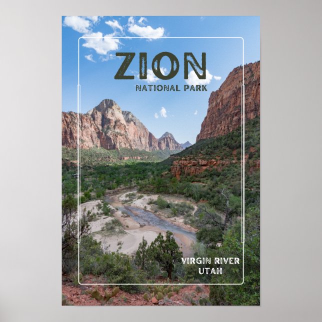 Zion National Park Poster (Front)