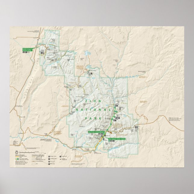 Zion National Park Poster (Front)