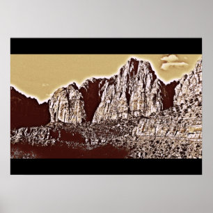 zion national park poster
