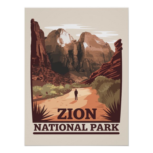 Zion National Park Poster (Front)