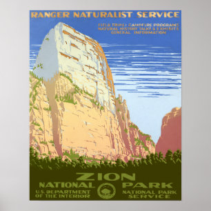 Zion National Park Poster