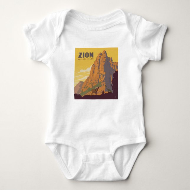 Zion National Park | Ram Baby Bodysuit (Front)