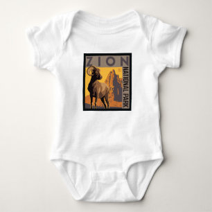 Zion National Park Ram Baby Bodysuit