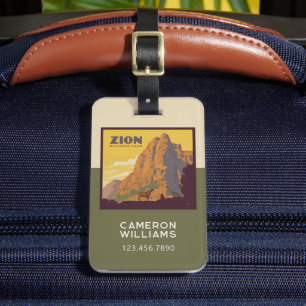 Zion National Park   Ram Luggage Tag