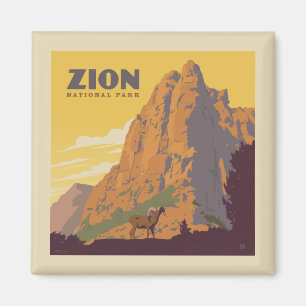 Zion National Park   Ram Magnet