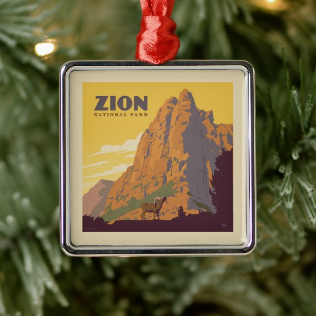 Zion National Park | Ram Metal Tree Decoration (Tree)