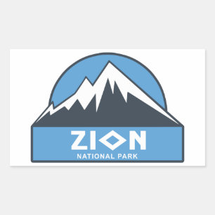 Zion National Park Rectangular Sticker