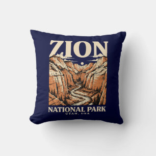 Zion National Park Red Cliffs Cushion