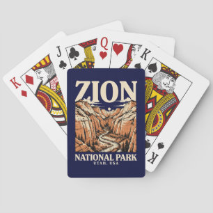 Zion National Park Red Cliffs Playing Cards