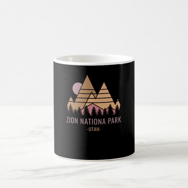 Zion National Park Retro Coffee Mug (Center)