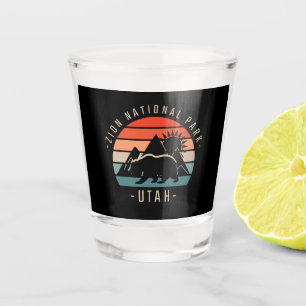 Zion National Park Retro Shot Glass