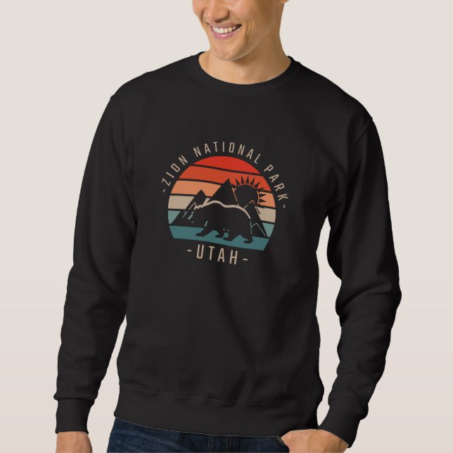 Zion National Park Retro Sweatshirt (Front)