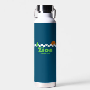 Zion National Park Retro Water Bottle
