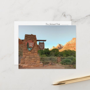Zion National Park – Scenic Travel  Postcard