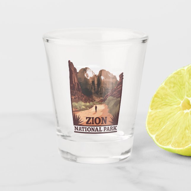 Zion National Park Shot Glass (Front)
