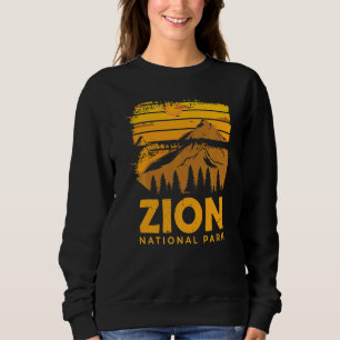 Zion National Park Souvenir Canyon Utah Hiking Cam Sweatshirt