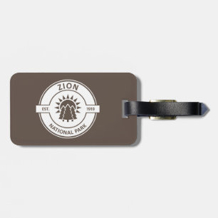 Zion National Park Sun Trees Luggage Tag