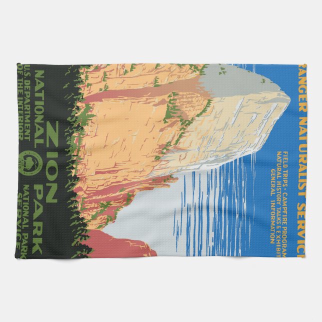 Zion National Park Tea Towel (Horizontal)