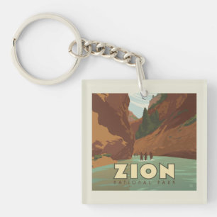 Zion National Park   The Narrows Key Ring