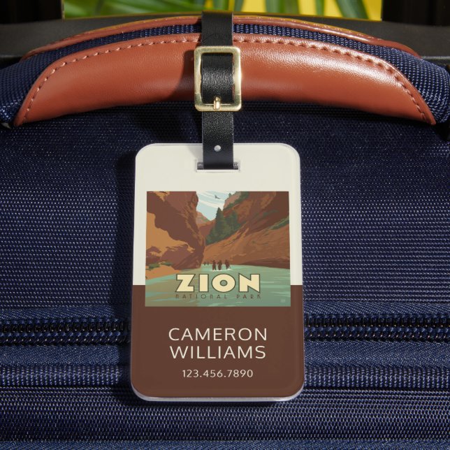 Zion National Park | The Narrows Luggage Tag (Front Insitu 2)
