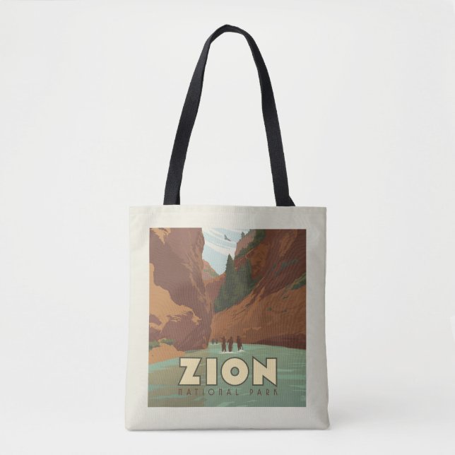Zion National Park | The Narrows Tote Bag (Front)