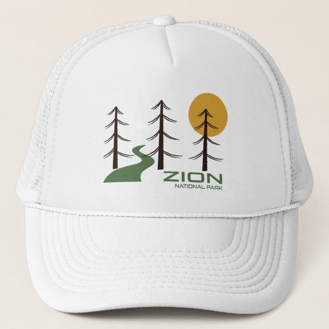 Zion National Park Trail Trucker Hat (Front)