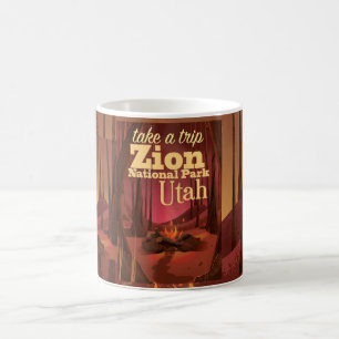 Zion National Park travel poster Coffee Mug