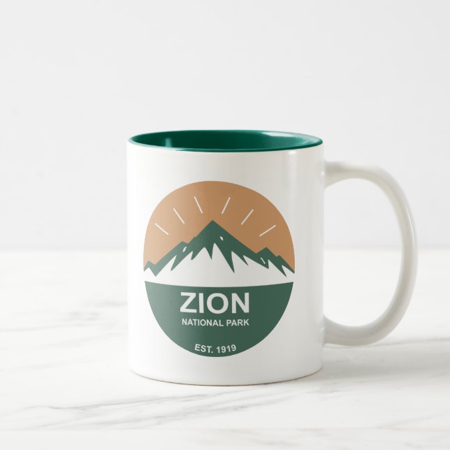 Zion National Park Two-Tone Coffee Mug (Right)