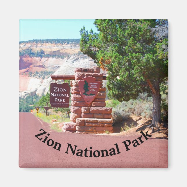 Zion National Park USA Magnet (Front)