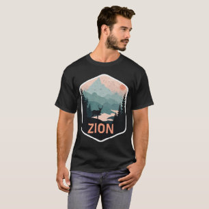 Zion National Park Utah Deer Traveller Tourist T-Shirt