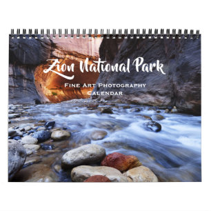 Zion National Park Utah Fine Art Photography 2026 Calendar