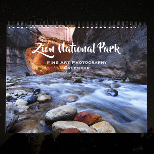 Zion National Park Utah Fine Art Photography 2026 Calendar