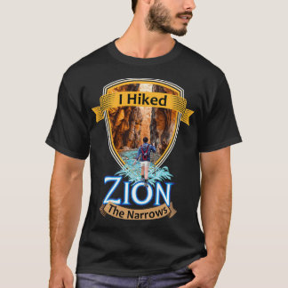 Zion National Park Utah I Hiked The Narrows Retro  T-Shirt