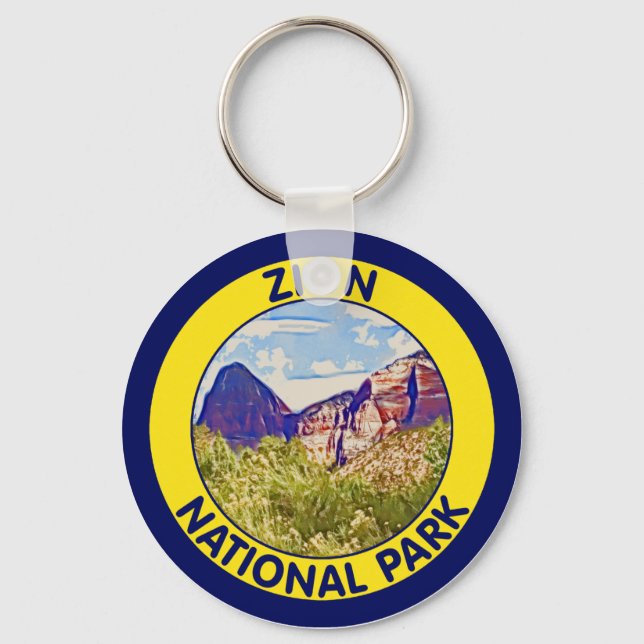 Zion National Park, Utah Key Ring (Front)