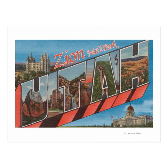 Zion National Park, Utah - Large Letter Scenes Postcard