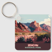 Zion National Park Utah Mountains Vintage