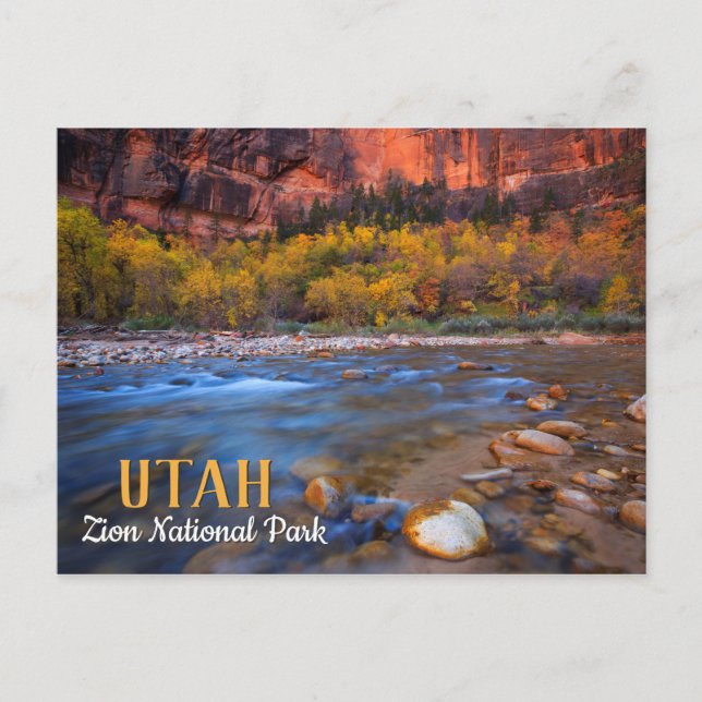 Zion National Park Utah Postcard (Front)