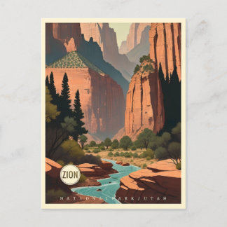 Zion National Park Utah Postcard