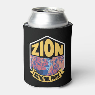 Zion National Park Utah Retro Can Cooler