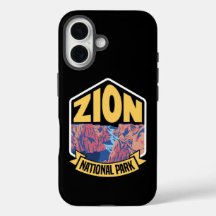 Zion National Park Utah Retro iPhone 16 Case