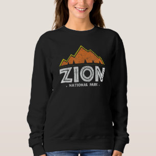 Zion National Park Utah Retro Vintage Sweatshirt