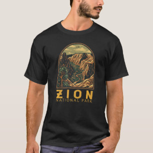 Zion National Park Utah The Narrows Vintage Emblem T-Shirt