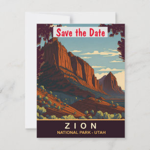 Zion, National Park Utah, Travel Postcard