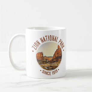 Zion National Park Utah USA Outdoors Distressed Coffee Mug