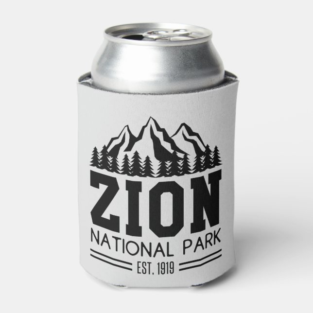 Zion National Park Utah USA Outdoors Hiking Can Cooler (Can Front)