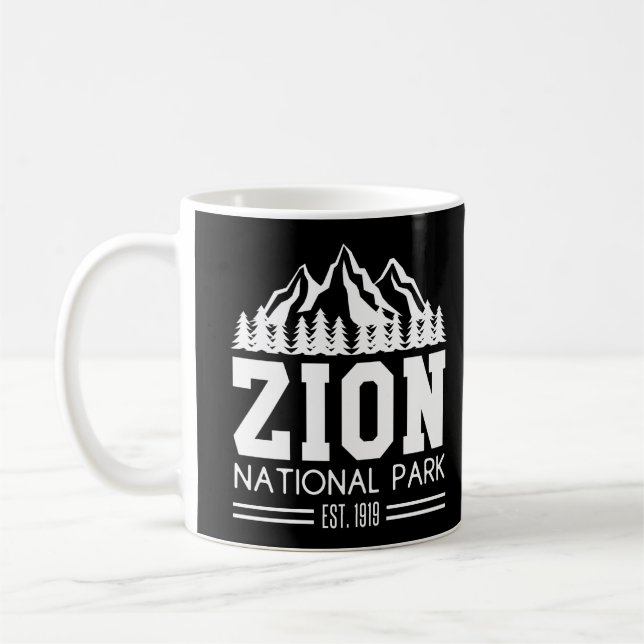 Zion National Park Utah USA Outdoors Hiking Coffee Mug (Left)